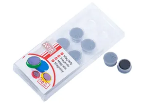ARTA Magnete Durchmesser 16mm, grau (10 Stück in einer Packung)